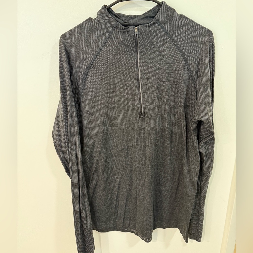 Lululemon Athletica Charcoal Half-Zip Pullover